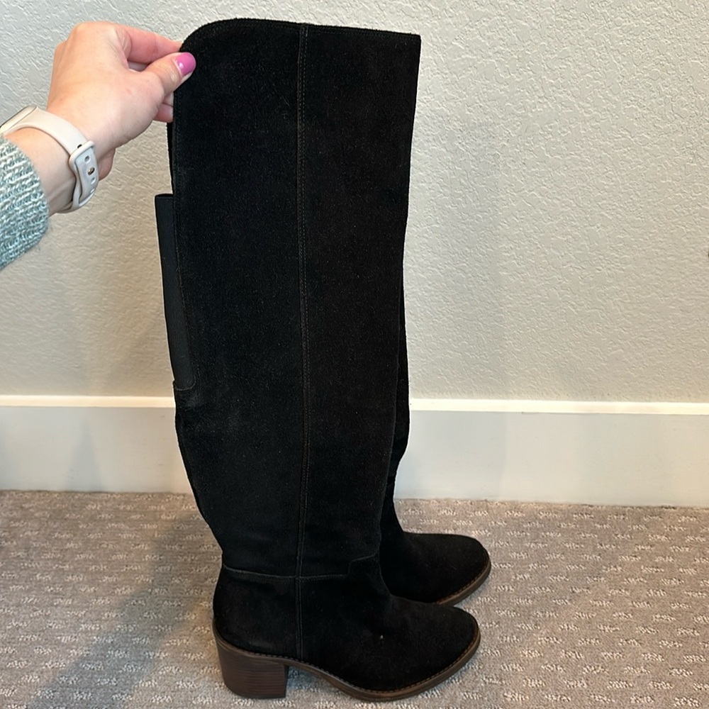 Lucky Brand black knee high boots